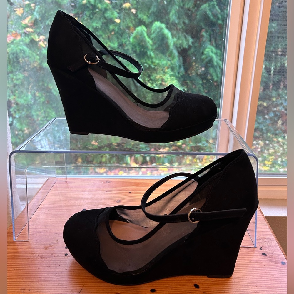 Torrid Elegant Black Wedge Heels